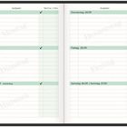 Ein offener Kalender zeigt September-Woche mit Terminen von Montag, 21.09., bis Sonntag, 27.09., inklusive "Herbstanfang" am 23.09.