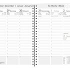 Kalender für die 53. Woche 2027, zeigt den Zeitraum vom 28. Dezember bis zum 3. Januar, mit Platz für Notizen.