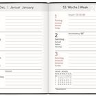 Kalenderansicht für die Woche 28. Dezember 2026 bis 3. Januar 2027 mit Platz für Notizen. Feiertage: Neujahr, Berchtoldstag.