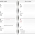 Kalender für Januar 2027, Woche 1. Tage von Montag, 4. bis Sonntag, 10. Januar. Feiertag am 6., Dreikönige. Platz für Notizen.