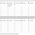 Kalenderseite Januar 2027, Woche 1. Feiertag: Hl. Drei Könige am 6. Januar, Montag bis Sonntag aufgelistet.
