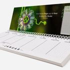 „In den kleinsten Dingen zeigt die Natur die allergrößten Wunder.“ Kalender, Woche im Januar, Blume abgebildet.