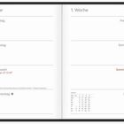 Kalenderseite: Januar, 1. Woche, 2027. Wochentage aufgelistet: Montag bis Sonntag. Sonntag ist rot markiert.