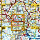 Stadtkarte mit Straßennamen: Rotherbaum, Eimsbüttel, St. Pauli. Hervorgehobene Orte: Rathaus, Hafen, U-Bahn-Stationen.