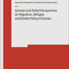 Buchtitel: "German and Polish Perspectives on Migration, Refugee and Border Policy in Europe". Rotes und weißes Design.