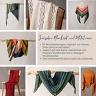Zwischen Nordlicht und Mittelmeer. 20 Strickanleitungen von einfachen Mustern bis Brioche. Gezeigt werden bunte Tücher.