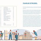 INHALT: Familie Strudel, Vorwort, Geld oder Schokolade?, Bargeld & Co., Internet, Geldquiz. Illustration: Leute im Büro und bei der Arbeit.