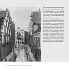 Die östliche Niedernstraße: Beschreibung einer belebten Straßenszene aus dem Jahr 1905 mit Geschäften auf beiden Seiten.