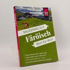 Titel: Färöisch Wort für Wort. Erklärungen, Gespräche und Wortschatz für unterwegs. ISBN und Preis unten. Bunte Abschnitte.