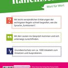"KAUDERWELSCH Italienisch Wort für Wort. Mit erklärten Regeln, Gesprächsleitfaden, 1000 Vokabeln. QR für Aussprachbeispiele."