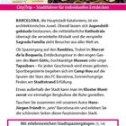 CityTrip – Stadtführer für individuelles Entdecken. Barcelona, die Hauptstadt Kataloniens, ist ein architektonisches Juwel.