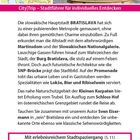 CityTrip – Stadtführer für individuelles Entdecken. Bratislava, pulsierende Metropole mit gemütlichem Charme.