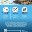 "Die schönsten Routen", "Gut schlafen", "Aktiv und genussvoll". Karte von Irland, Bild von Giant's Causeway, Infos zu Wohnmobilreisen.