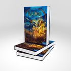 Titel: "Avelora: Die Magie des Sonnenpferds" von Amelie Benn. Abbildung zeigt zwei Reiter auf leuchtenden Pferden.