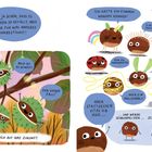 Die Illustration zeigt sprechende Kastanien mit Träumen und Enttäuschungen über ihre Zukunft.