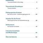 Inhaltsverzeichnis mit Themen wie Trauma, pädagogischer Kontext, Praxisimpulse und mehr, mit Seitenangaben.