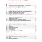 Inhaltsverzeichnis mit Themen zur psychischen Gesundheit in Kitas, wie Belastungen, Erkrankungen und Bewältigungsstrategien.