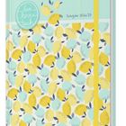 „live love teach“, Schuljahr 2026/27. Bunte Zitronen-Illustration, pastellfarbener Hintergrund, gelbes Gummiband.