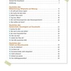 Text: Inhaltsverzeichnis, Vorwort, Einführung, Geschichten über Mitbestimmung, Gemeinschaft, Vielfalt.  
Liste mit Seitennummern.