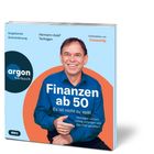 "Finanzen ab 50 - Es ist nicht zu spät. argon hörbuch. Autor Hermann-Josef Tenhagen. Mann in blauem Hemd lächelnd."