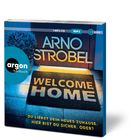 "Du liebst dein neues Zuhause. Hier bist du sicher. Oder?" Text vor einer Haustür, Matte mit "Welcome Home". Argon Logo.