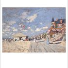 Illustration: Text beschreibt ein Gemälde von Claude Monet. Darunter ein Kalender mit Januar-Daten.