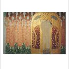 Text: "Juni 2024". Illustration eines Gemäldes mit mehreren stilisierten Figuren in warmen Farben und goldenen Verzierungen.