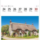 Kalenderwoche 21 im Mai: Montag, 24. bis Sonntag, 30. Reetdachhaus bei Tilshead, Wiltshire.