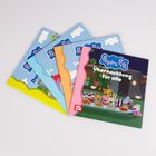 Text: "Peppa Pig Übernachtung für alle". Vier bunte Kinderbücher mit Peppa Pig Logo.