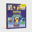 "POKÉMON MEIN COMIC-ABENTEUER DIE SUCHE NACH LAPRAS" in bunten Buchstaben. Mehrere Comic-Szenen und Pikachu.