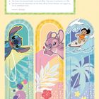 "Lustige Lesezeichen: Anweisungen zum Ausschneiden. Drei Illustrationen von Figuren auf Lesezeichen in tropischen Designs."