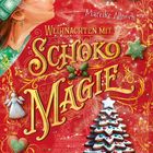 „Weihnachten mit Schokomagie“, Mareike Allnoch, Weihnachtsbaum aus Plätzchen, Mädchen in grün-roter Kleidung.