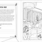 "Mord zur Cocktail Hour", Geschichte über Margot und Richard in einem Restaurant. Markiere den Tatort und achte auf die Drinks.