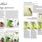 "My method: a 5-stage process. Using my method. Let each layer dry!"  
Zu sehen sind Hände, die detailreich malen.