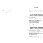 Widmung links: „Für Ronit, Anne, Victor und Paul – die immer geglaubt haben.“ Rechts: Inhaltsverzeichnis mit 7 Punkten.