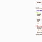 Inhaltsverzeichnis mit Abschnitten: Introduction, Diary, Considerations. Details zu Ländern und Seitenzahlen sind angegeben.
