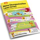 Text: "Meine Übungsstreifen Lesen lernen", "1. Klasse: Buchstaben, Silben, einfache Wörter". Helle, bunte Gestaltung.
