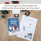 Gratis-Vorlagen für Wunschzettel und Weihnachtsbriefumschläge zum Download.  
Briefpapier mit Weihnachtsmotiven.