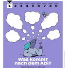 Kapitelüberschrift „ENTSCHIEDEN“, Frage „Was kommt nach dem Abi?“, Illustration: Hund mit Gedankewolken.