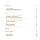 Inhaltsverzeichnis mit Kapiteln: Grundlagen, Praxis, Rezepte, Pflanzen und Nachschlagewerke, jeweils mit Seitenzahlen.