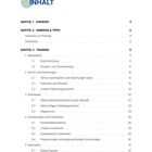 INHALT Logo, Kapitel 1 Vorwort, Kapitel 2 Hinweise & Tipps, Kapitel 3 Training mit Unterthemen wie Bruchrechnung. Nummerierung.