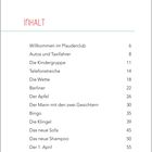 Inhalt: 15 Titel mit Seitenzahlen, darunter "Willkommen im Plauderclub" auf Seite 6, "Der 1. April" auf Seite 55.