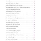 Überschrift: "Inhalt". Liste von Redewendungen mit Seitenzahlen, beginnend mit:
Vorwort 6, Jemanden übers Ohr hauen 8, [weitere folgen].