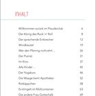 Inhaltsverzeichnis mit 13 Titeln wie "Willkommen zurück im Plauderclub 6" und "Der König des Rock ‘n’ Roll 8".