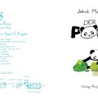Linke Seite: "Der kleine Panda baut sich seine Welt". Rechte Seite: Panda mit Bäumen. Verlag Antje Kunstmann, Jakob Martin Strid.