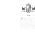 Überschrift: "Im Grab". Text über Yana in einem düsteren Stollen. Illustration einer Pharao-Maske mit Flügeln an den Seiten.