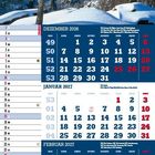 DEZEMBER 2026, JANUAR 2027, FEBRUAR 2027; Winterlandschaft mit verschneiten Felsen und einem Baum im Vordergrund.