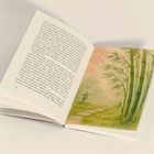 "Der Japanische Garten: Eine Erzählung über Ikigai und die Quellen des Sinns" von Katja Kruckeberg. Illustration: Mann vor Torii unter Kirschblüten.