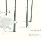 "... an einen Bären! Kräftig und doch schön weich. Mit dem könnte er zu Abenteuern aufbrechen." Illustration eines Mädchens auf einem Bären.