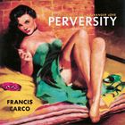 Text: "A STRANGE WOMAN - A STRANGER LOVE PERVERSITY" und "FRANCIS CARCO". Illustration einer Frau mit Zigarette.